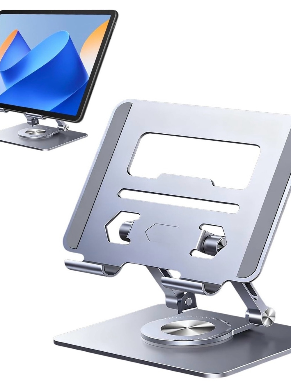 Adjustable Metal/Aluminum Laptop & Tablet Stand in Gray New in Box